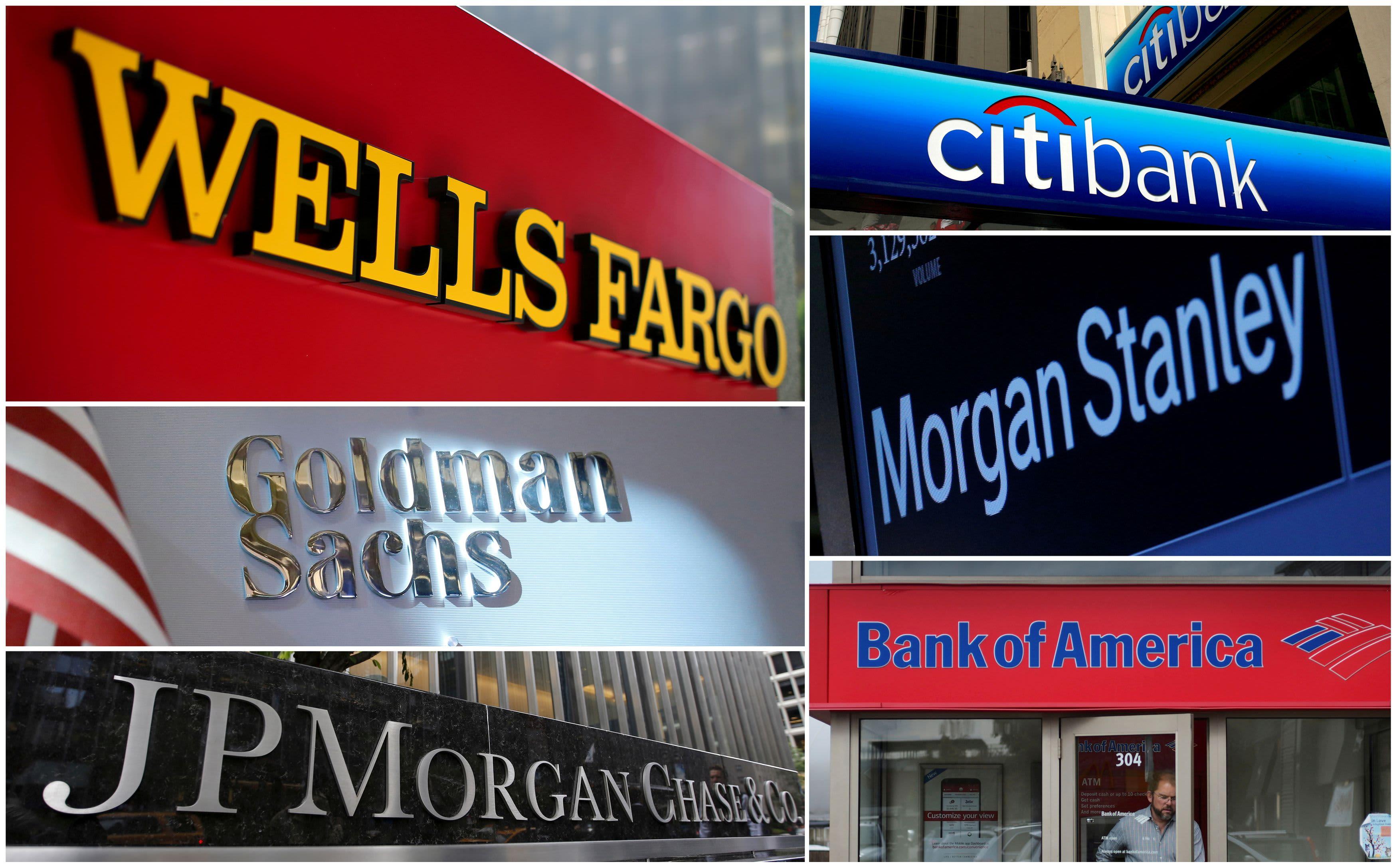 US Banks Under Pressure the Likes of JPMorgan Chase, Bank of America, Wells Fargo, Goldman Sachs...